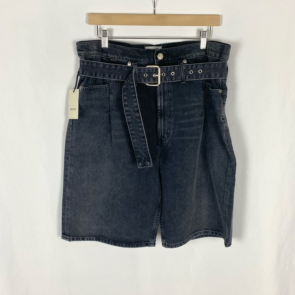Agolde Reworked 90s Short Cinched High Rise Short Pave Size 29 - Picture 3 of 7